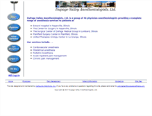 Tablet Screenshot of dupageanesthesia.com
